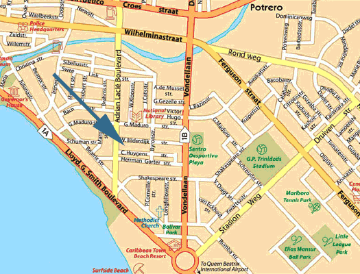 aruba cruise port map aruba cruise port map